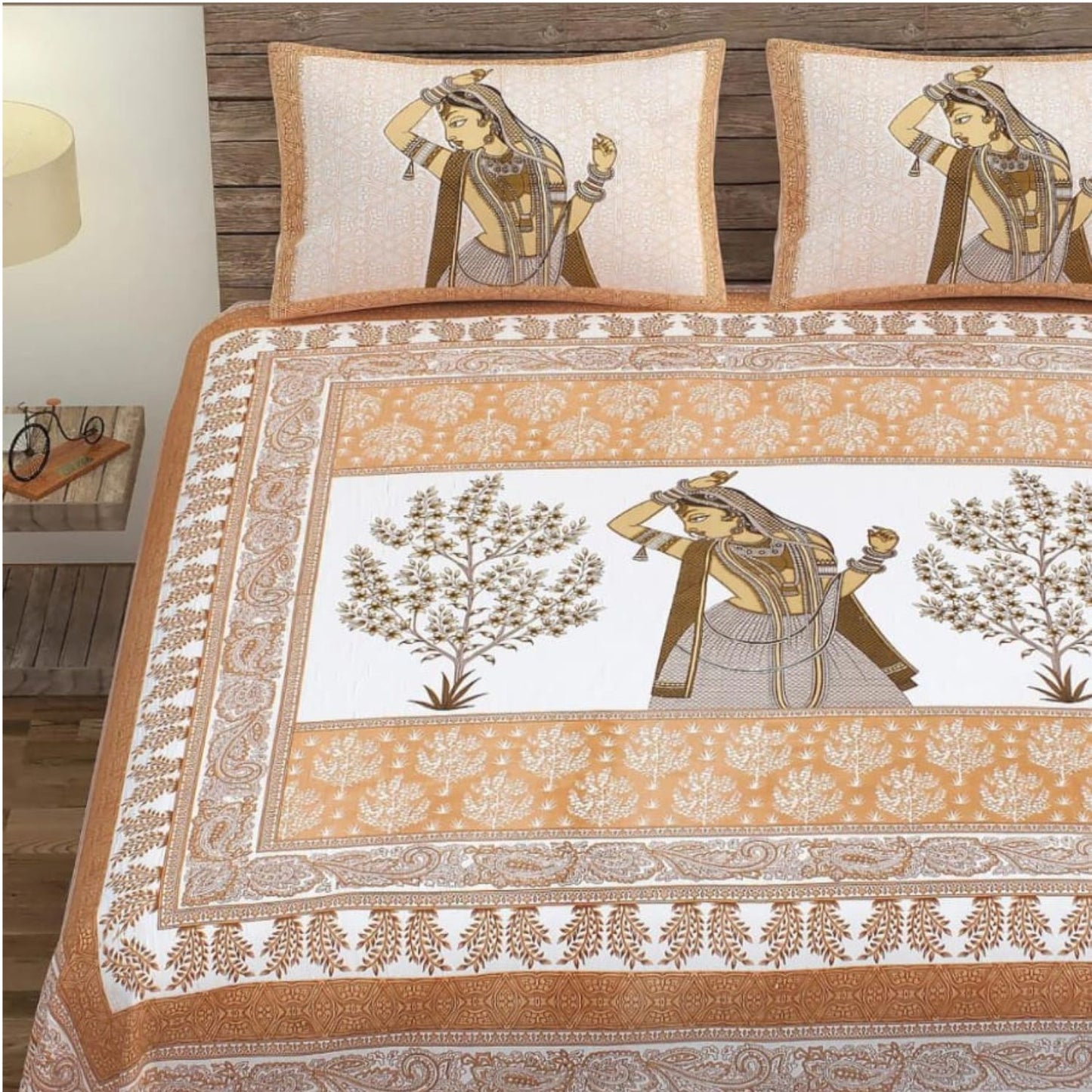 Pure Cotton Bedsheet with Pillow Covers