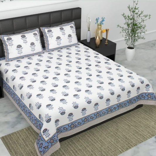 Pure Cotton Bedsheet with Pillow Covers
